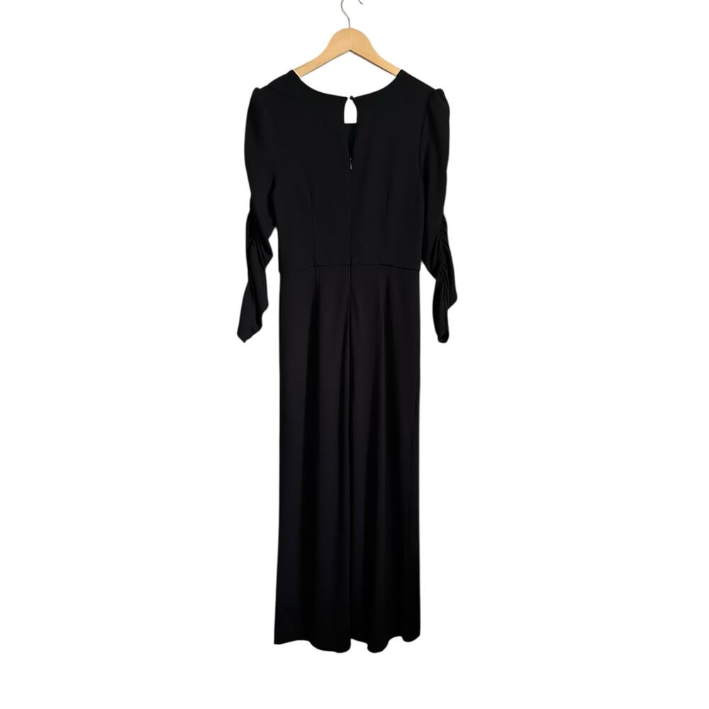 NEW Ali and Jay Black Long Ruched Sleeve Wide Leg Jumpsuit Size Large - Picture 8 of 11